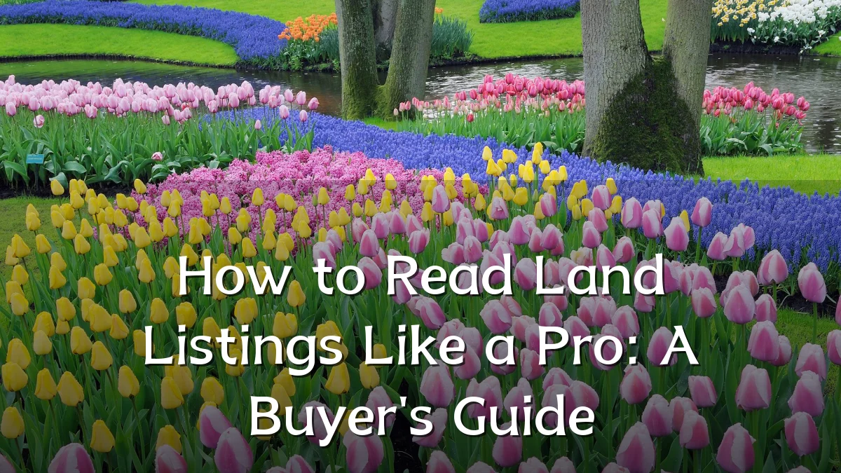 How to Read Land Listings Like a Pro: A Buyer's Guide