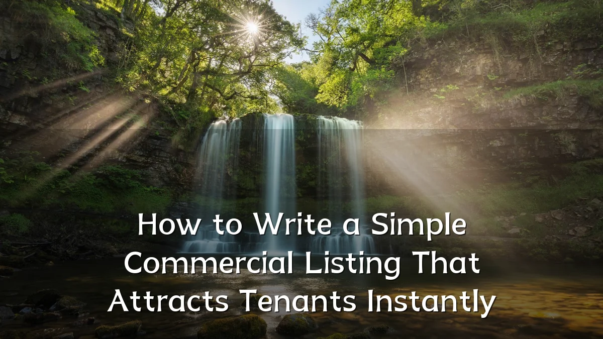How to Write a Simple Commercial Listing That Attracts Tenants Instantly