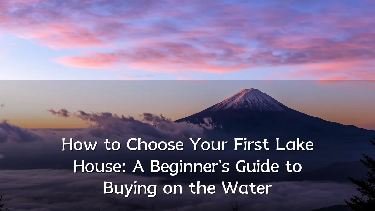 How to Choose Your First Lake House: A Beginner's Guide to Buying on the Water
